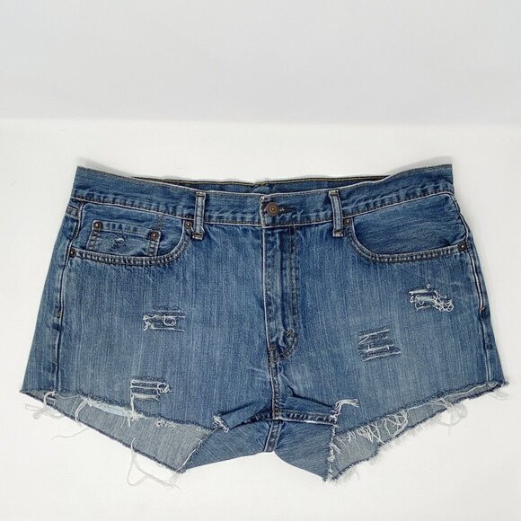 LEVI'S | Distressed Denim Cut-Off Shorts - Picture 1 of 12